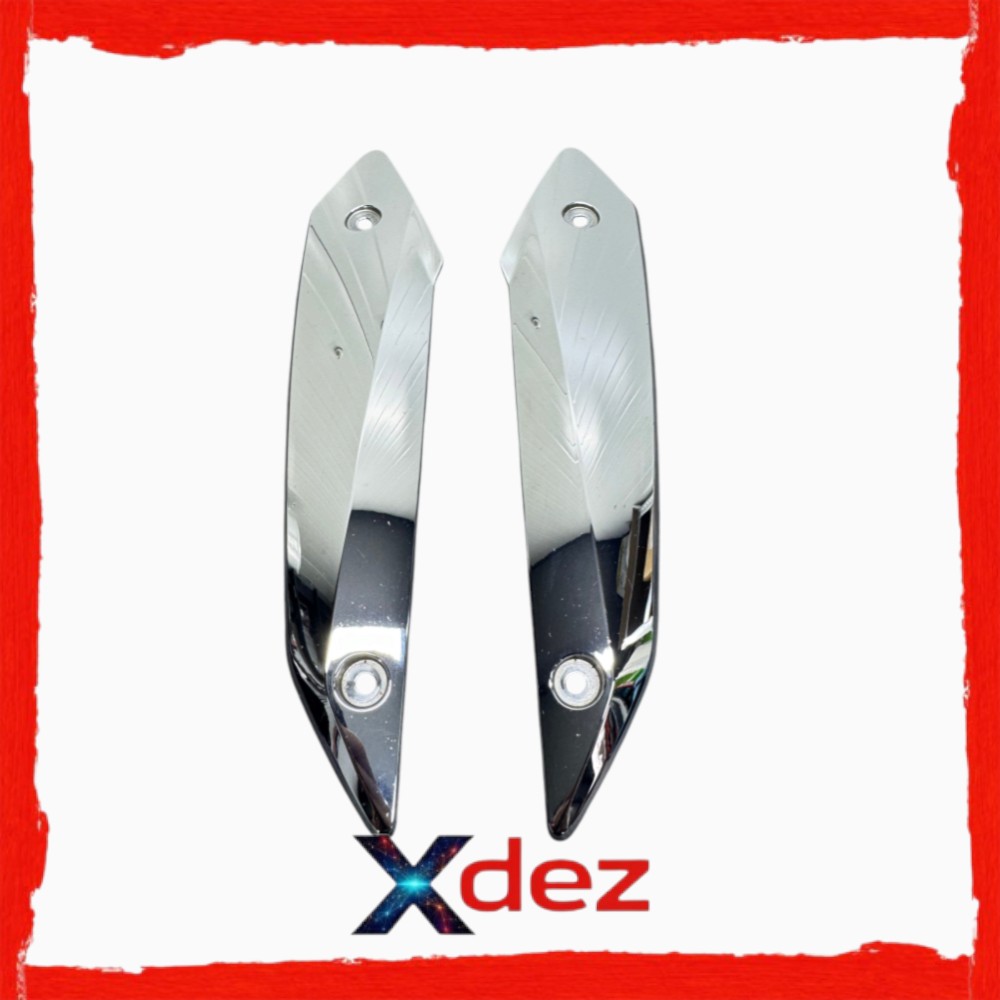 Set ornamente cromate parbriz stanga + dreapta original BMW R1200RT R1250RT K52 2014-2019 46638367337 46638367338 DEZ111