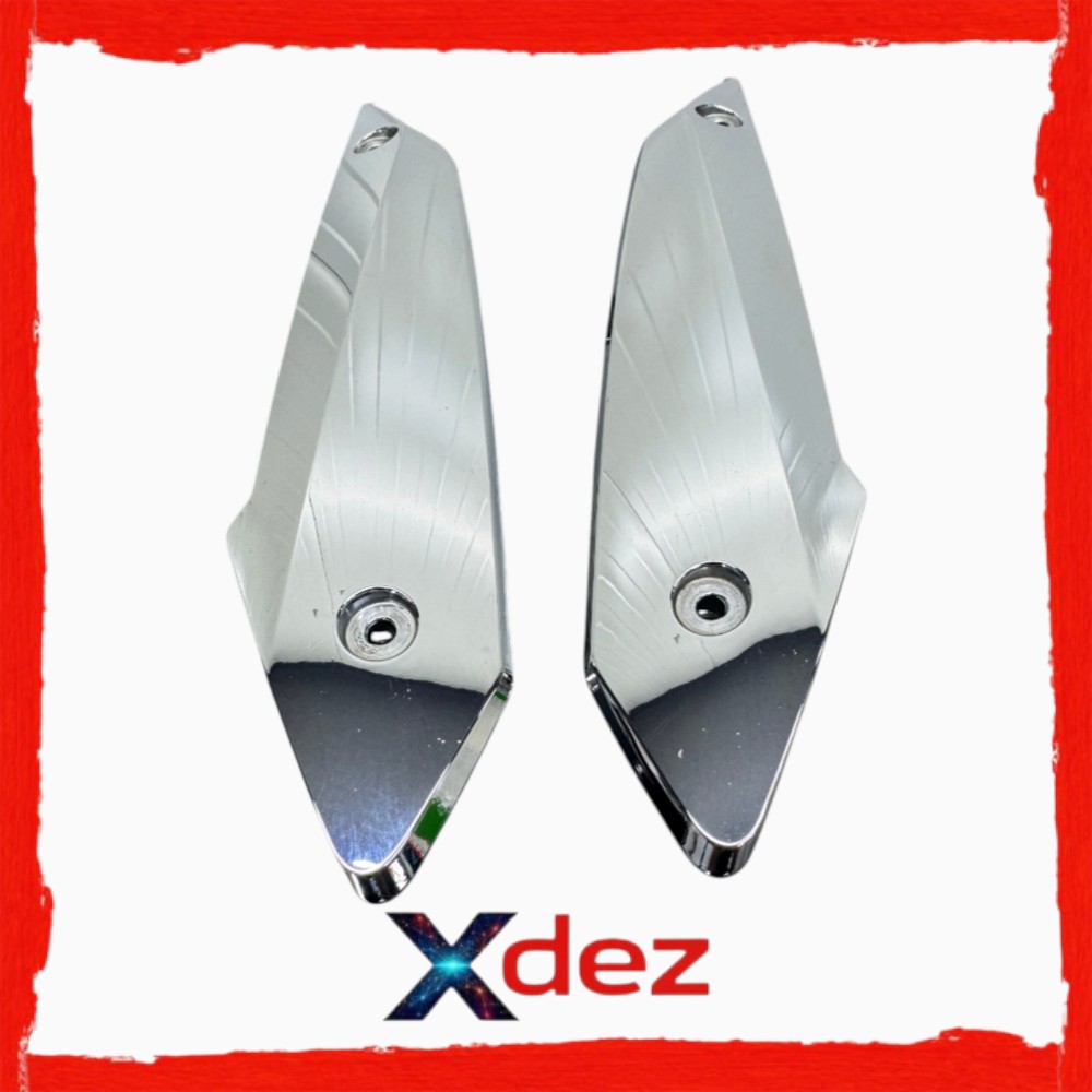 Set ornamente cromate parbriz stanga + dreapta original BMW R1200RT R1250RT K52 2014-2019 46638367337 46638367338 DEZ111