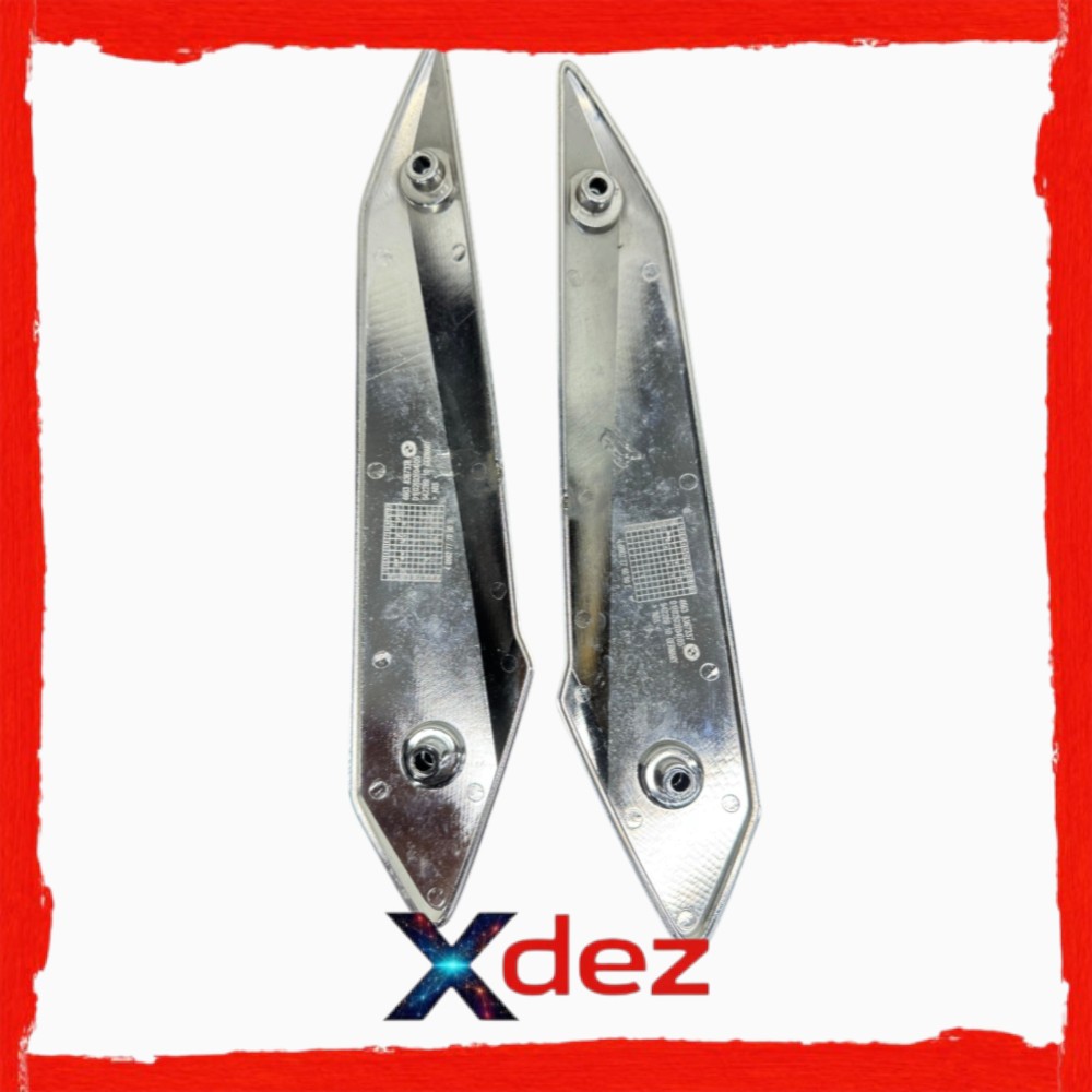 Set ornamente cromate parbriz stanga + dreapta original BMW R1200RT R1250RT K52 2014-2019 46638367337 46638367338 DEZ111